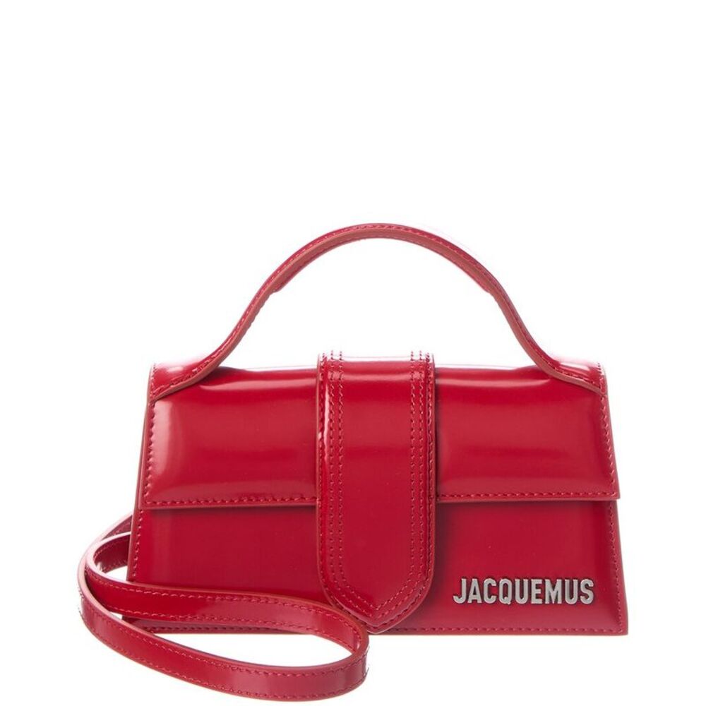 Jacquemus Bambino Leather Crossbody, Red